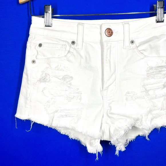 🚫SOLD! |•AMERICAN🦅EAGLE•| Super Stretch X Hi-Rise Shortie Shorts - Picture 4 of 13